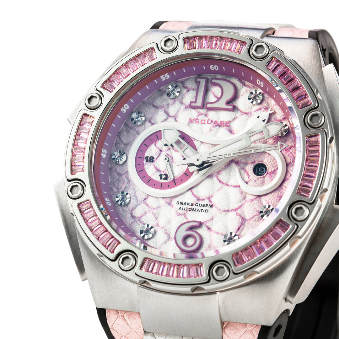 Snakequeen Automatic Swarovski Crystal Women's Watch - L0471-N11.12