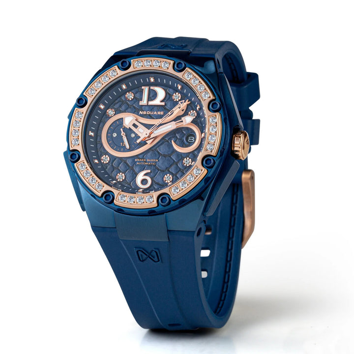 Snakequeen 39 mm Automatic Swarovski Crystal Women's Watch - L0472-N48.12