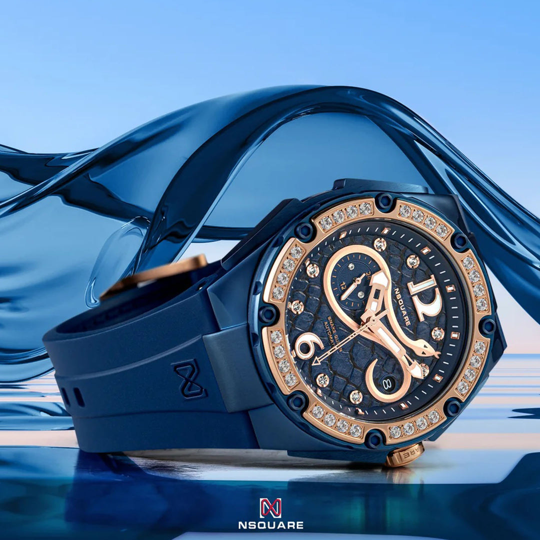 Snakequeen 39 mm Automatic Swarovski Crystal Women's Watch - L0472-N48.12