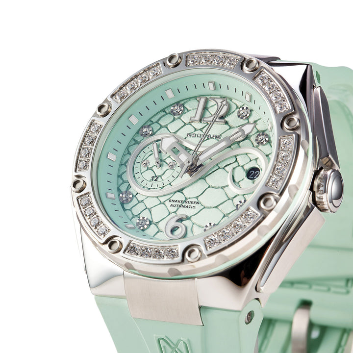 Snakequeen 39 mm Automatic Swarovski Crystal Women's Watch - L0472-N48.1