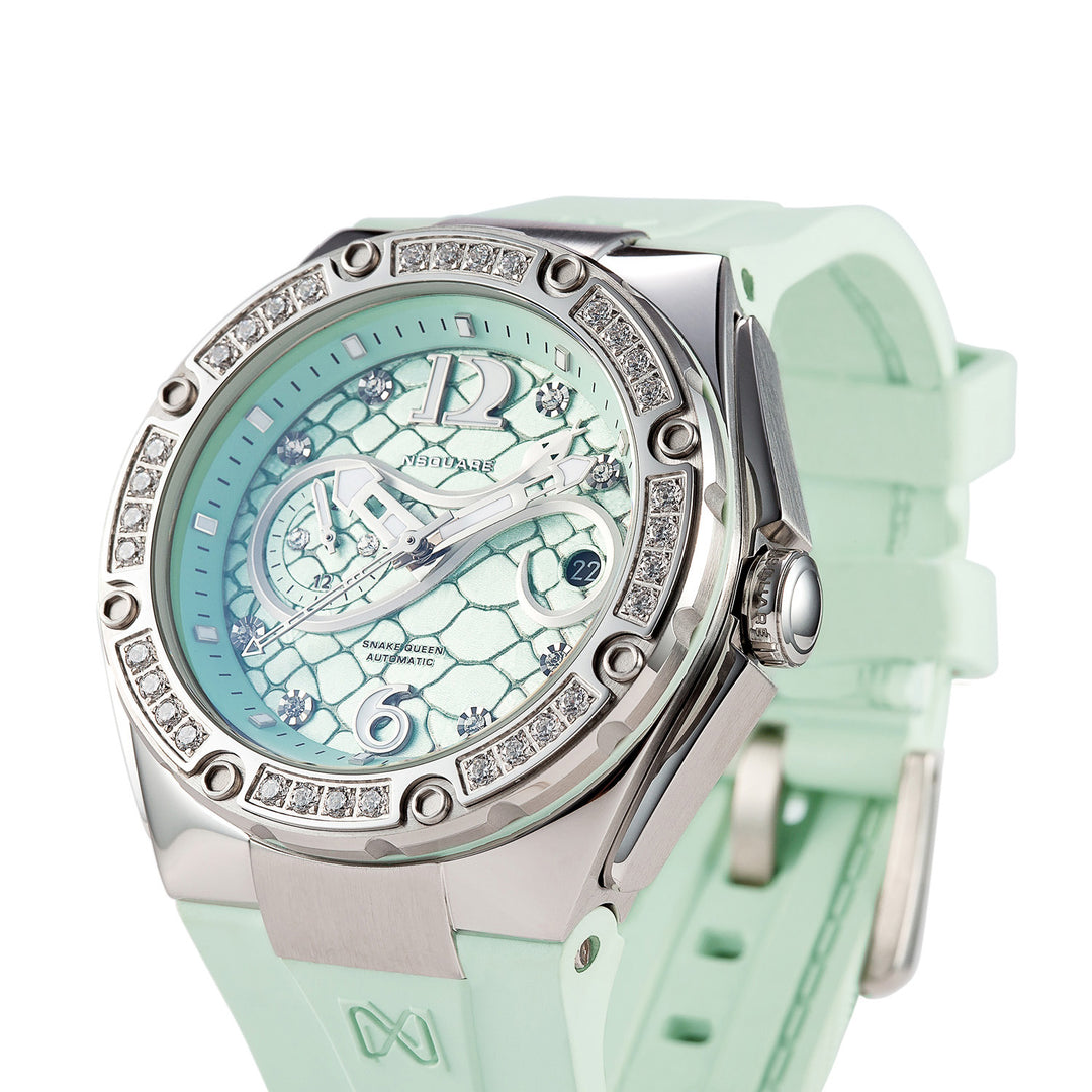 Snakequeen 39 mm Automatic Swarovski Crystal Women's Watch - L0472-N48.1