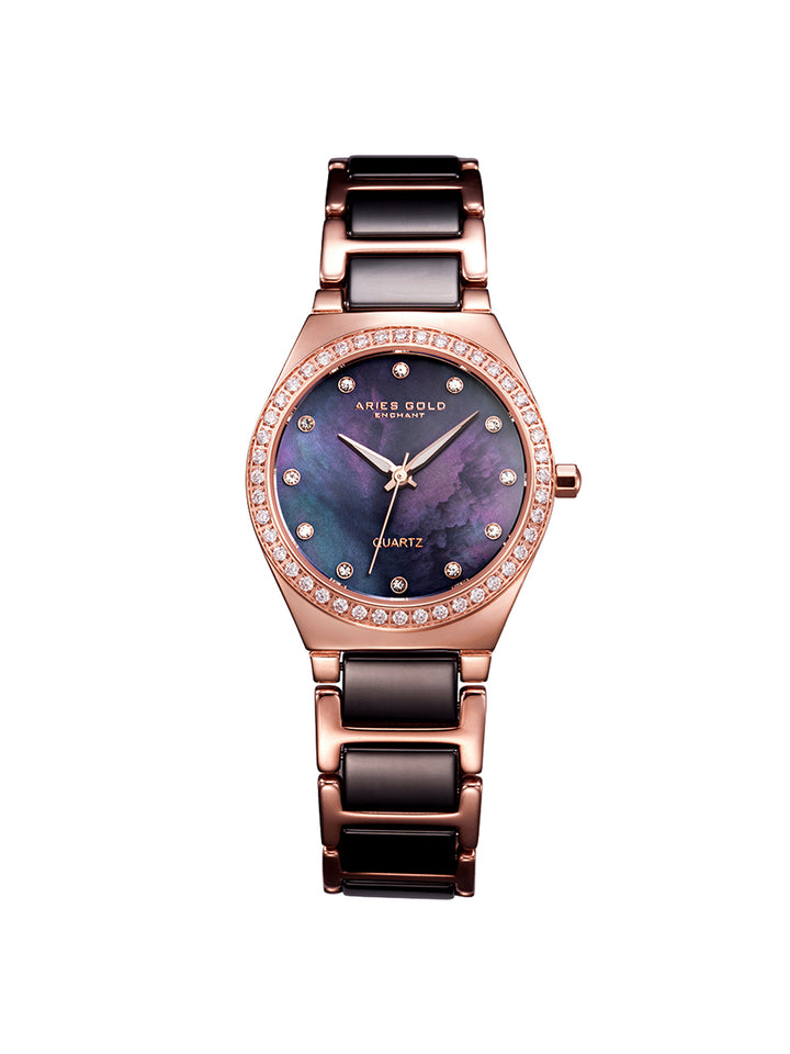 Diva Quartz Women's Watch - L 5014Z RG-BKMOP