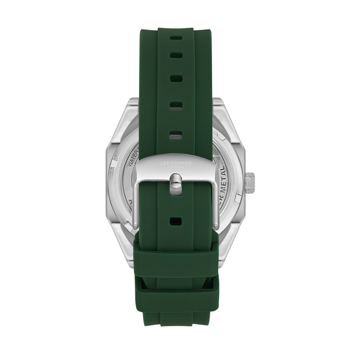 Multifunction Green Square Dial Men's Watch - LC08061.377