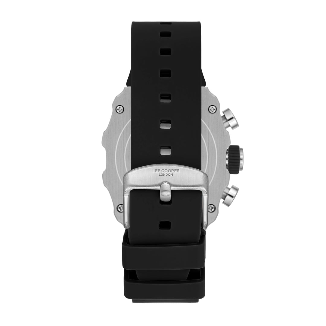 Multifunction Black Tonneau Dial Men's Watch - LC08062.351