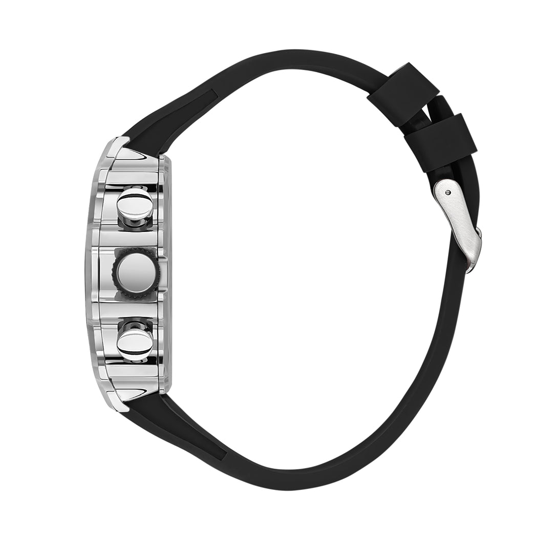 Multifunction Black Tonneau Dial Men's Watch - LC08062.351
