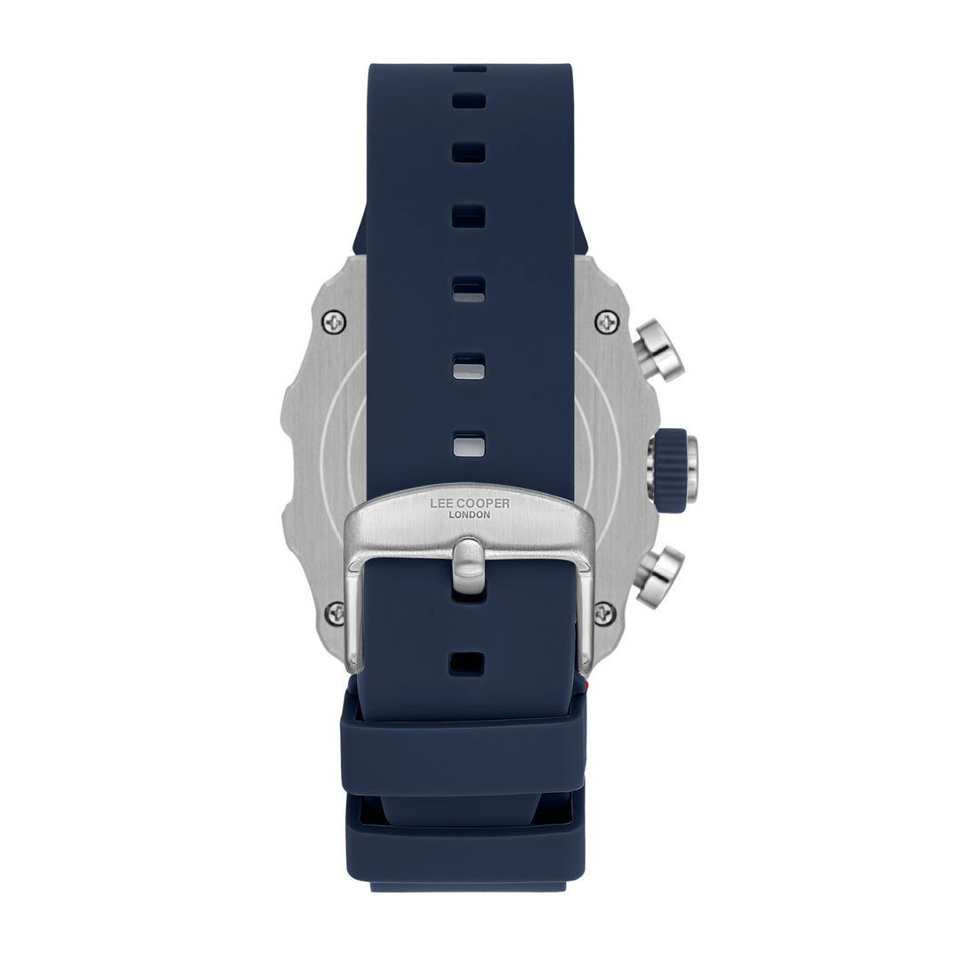 Multifunction Blue Tonneau Dial Men's Watch - LC08062.399