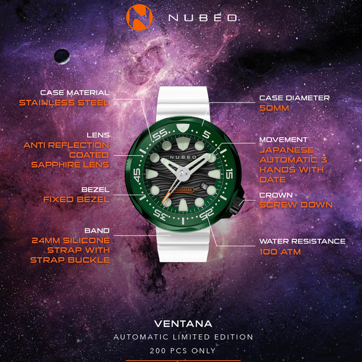 Ventana Automatic Limited Edition 21 Jewels Men's Watch -  NB-6046-0E