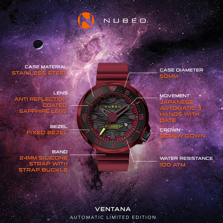 Ventana Automatic Limited Edition 21 Jewels Men's Watch -  NB-6046-0F