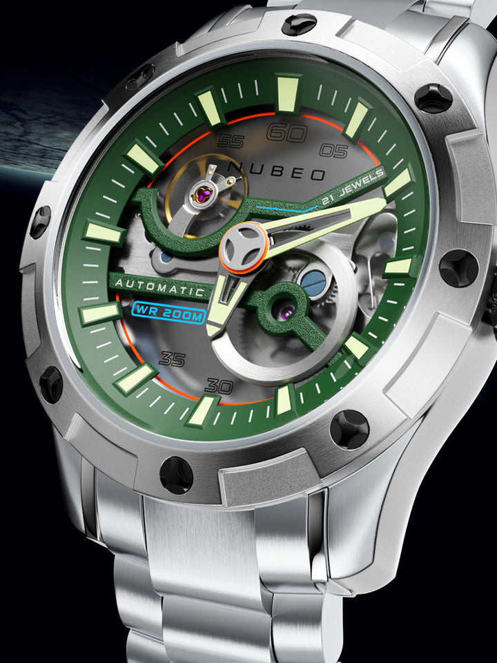 Pioneer Limited Edition 21 Jewels Automatic Skeleton Men's Watch- NB-6048-11