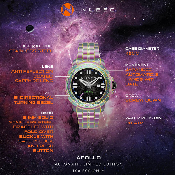 Apollo Automatic Limited Edition 21 Jewels Men's Watch -  NB-6072-44