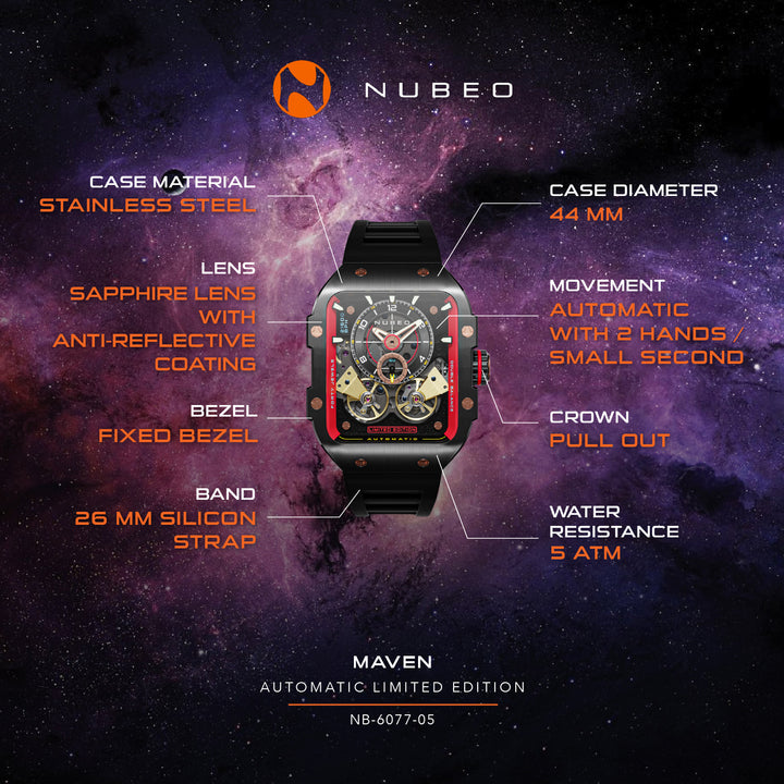 Maven Automatic Limited Edition Men's Watch - NB-6077-05