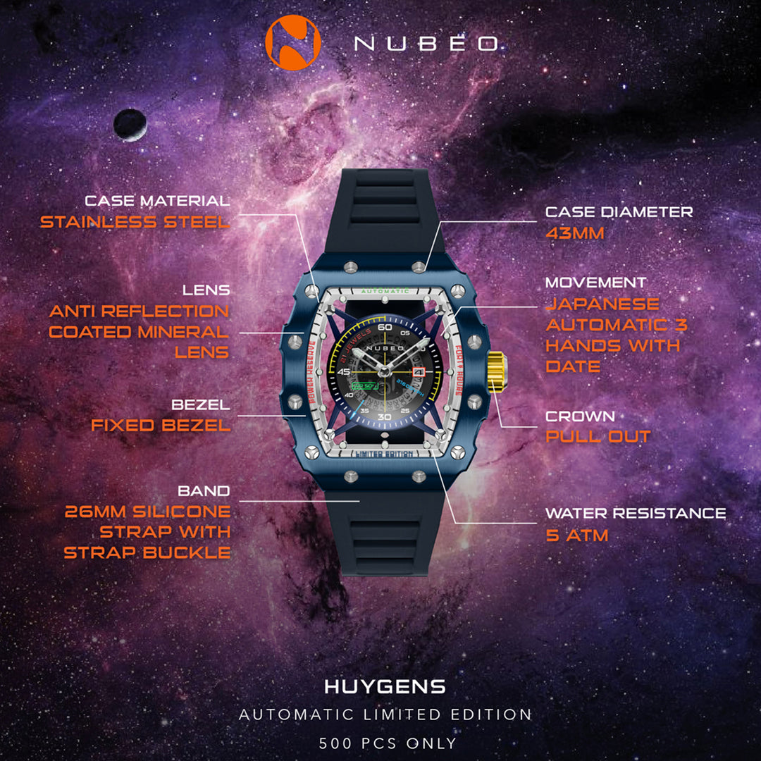 Huygens Automatic Limited Edition 21 Jewels Men's Watch -  NB-6080-02