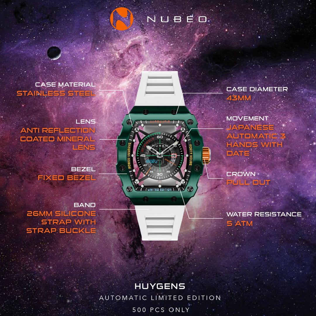 Huygens Automatic Limited Edition 21 Jewels Men's Watch -  NB-6080-05
