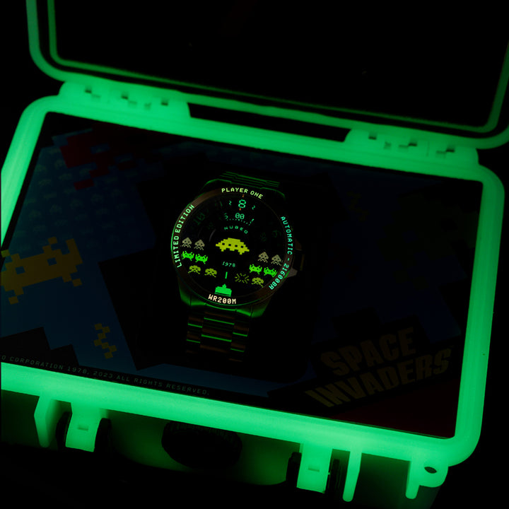 Quasar Automatic Space Invaders Limited Edition 24 Jewels Men's Watch -  NB-6082-SI-33
