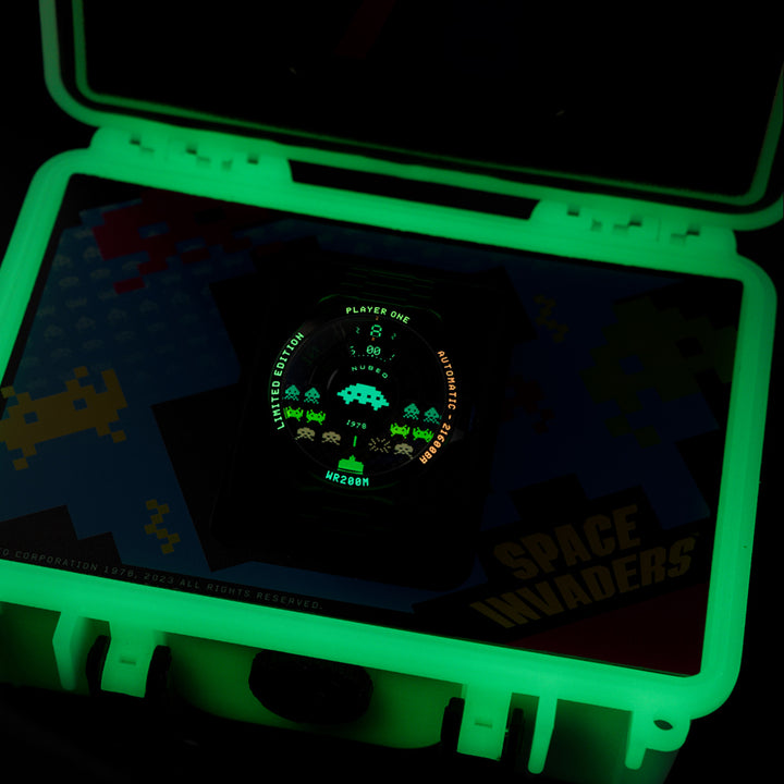 Quasar Automatic Space Invaders Limited Edition 24 Jewels Men's Watch -  NB-6082-SI-44