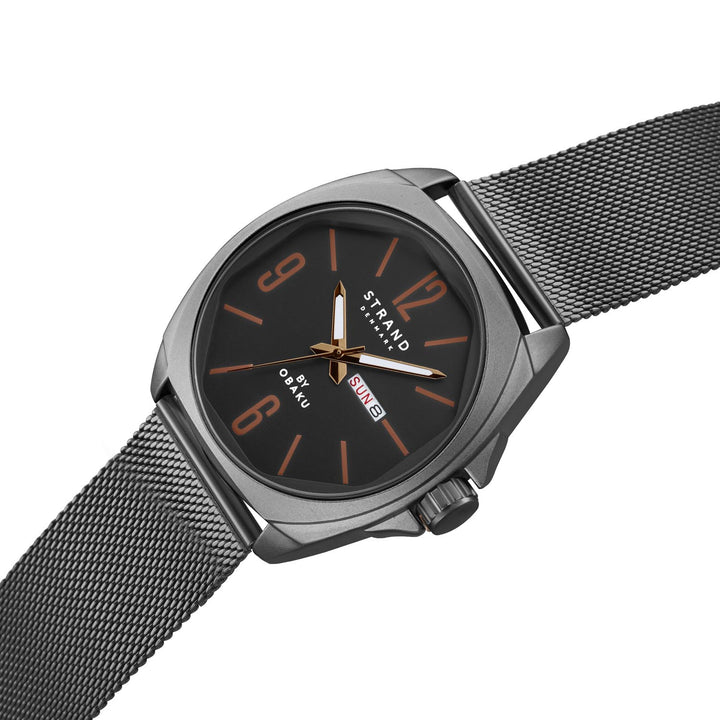 Douglas Charcoal Quartz Men's Watch - S722GDBBMB