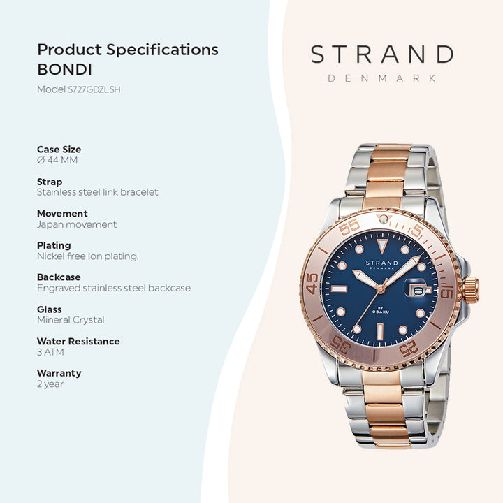 Bondi Moonight Quartz Men's Watch - S727GDZLSH
