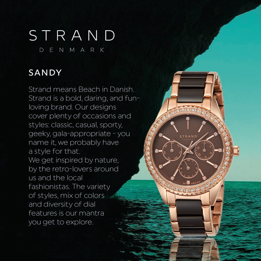 Sandy Coffee Multifunction Women's Watch - S729LMVNSN-MC