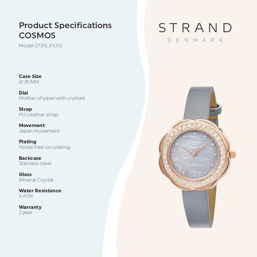 Cosmos Pebble Quartz MOP Women's Watch - S735LXVJVJ