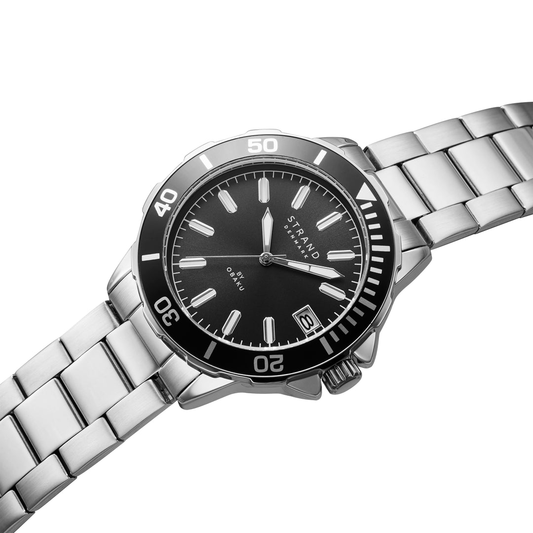Aberdeen Blacksteel Quartz Men's Watch - S744GDCBSC