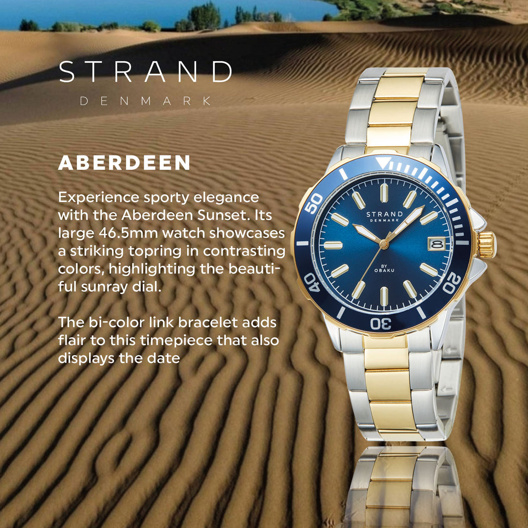 Aberdeen Sunset Quartz Men's Watch - S744GDFLSF