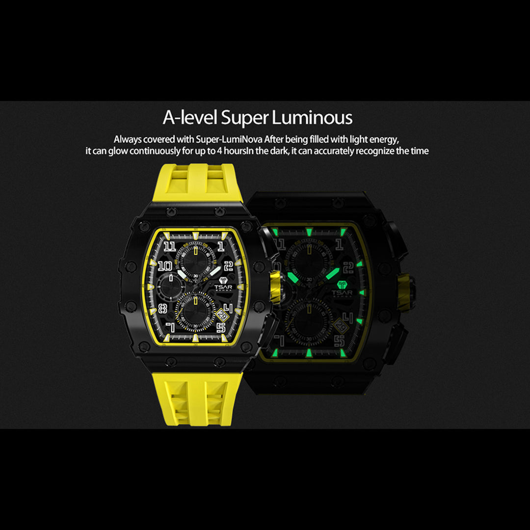Chronograph Luminous Dial Sapphire Crystal Men's Watch -  TB8204Q-07