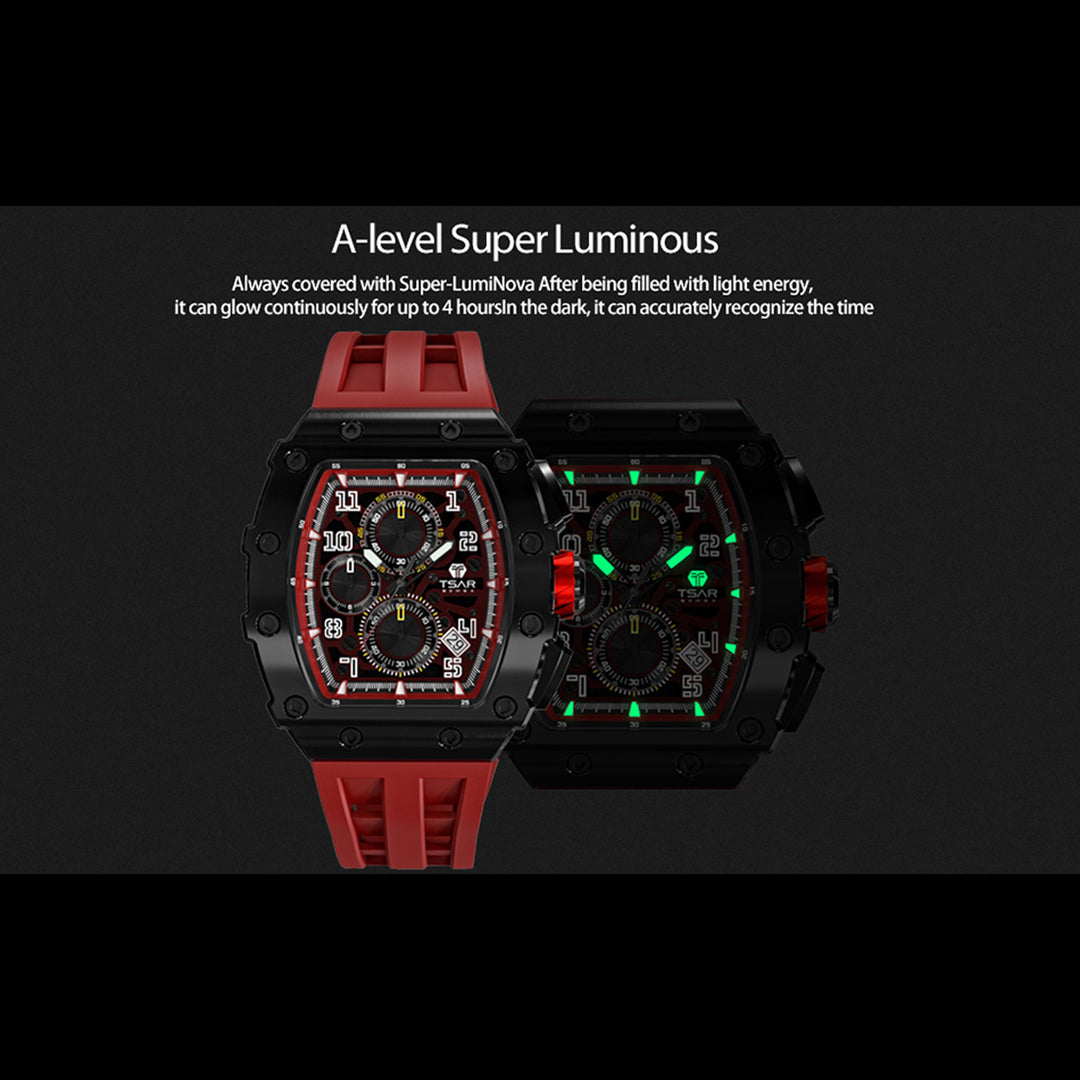 Chronograph Luminous Dial Sapphire Crystal Men's Watch -  TB8204Q-09