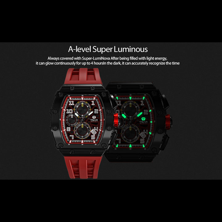 Chronograph Luminous Dial Sapphire Crystal Men's Watch -  TB8204Q-09