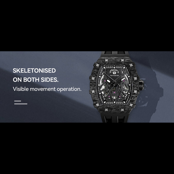 Automatic 21 Jewels Luminous Dial Sapphire Crystal Men's Watch -  TB8207CF-01