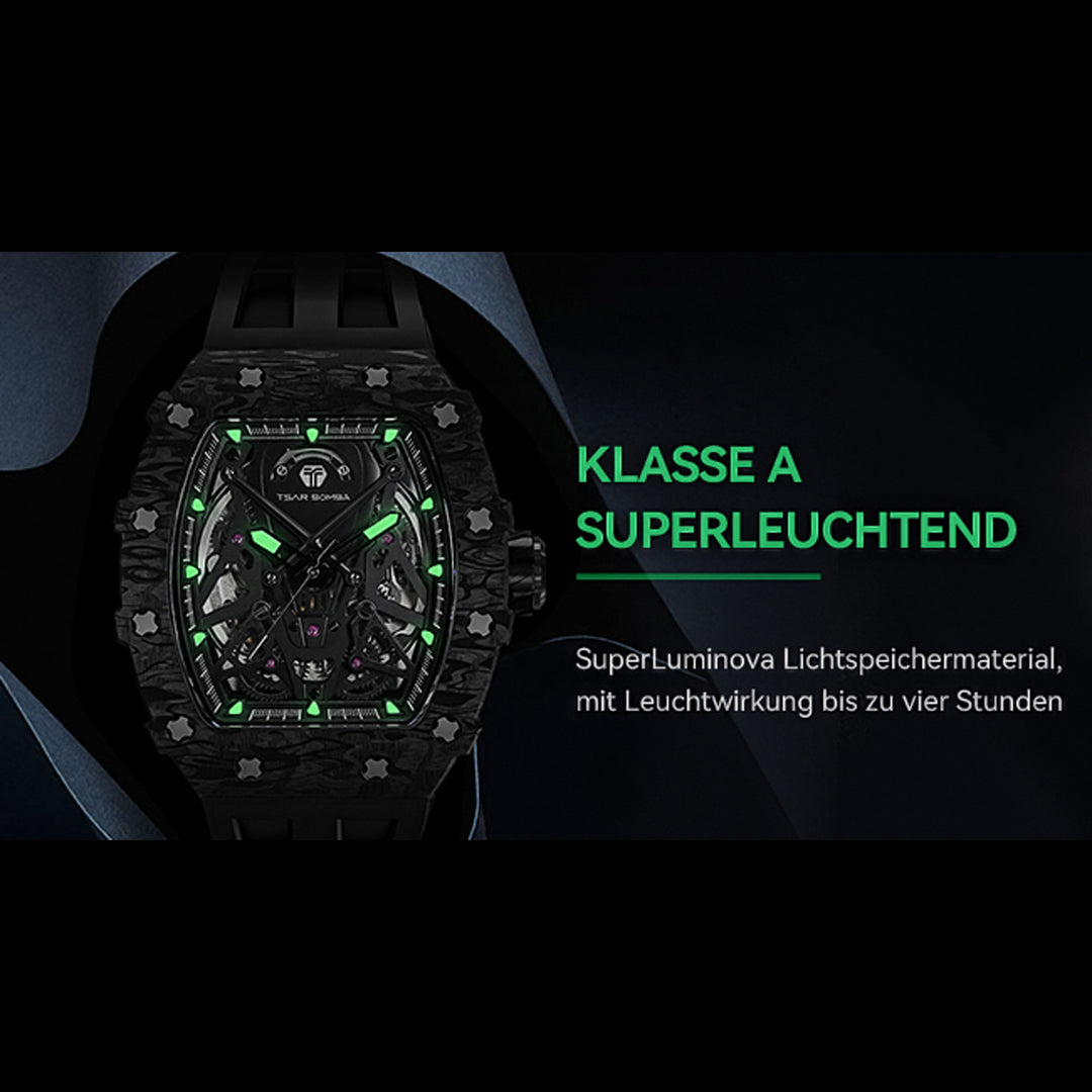 Automatic 21 Jewels Luminous Dial Sapphire Crystal Men's Watch -  TB8207CF-01