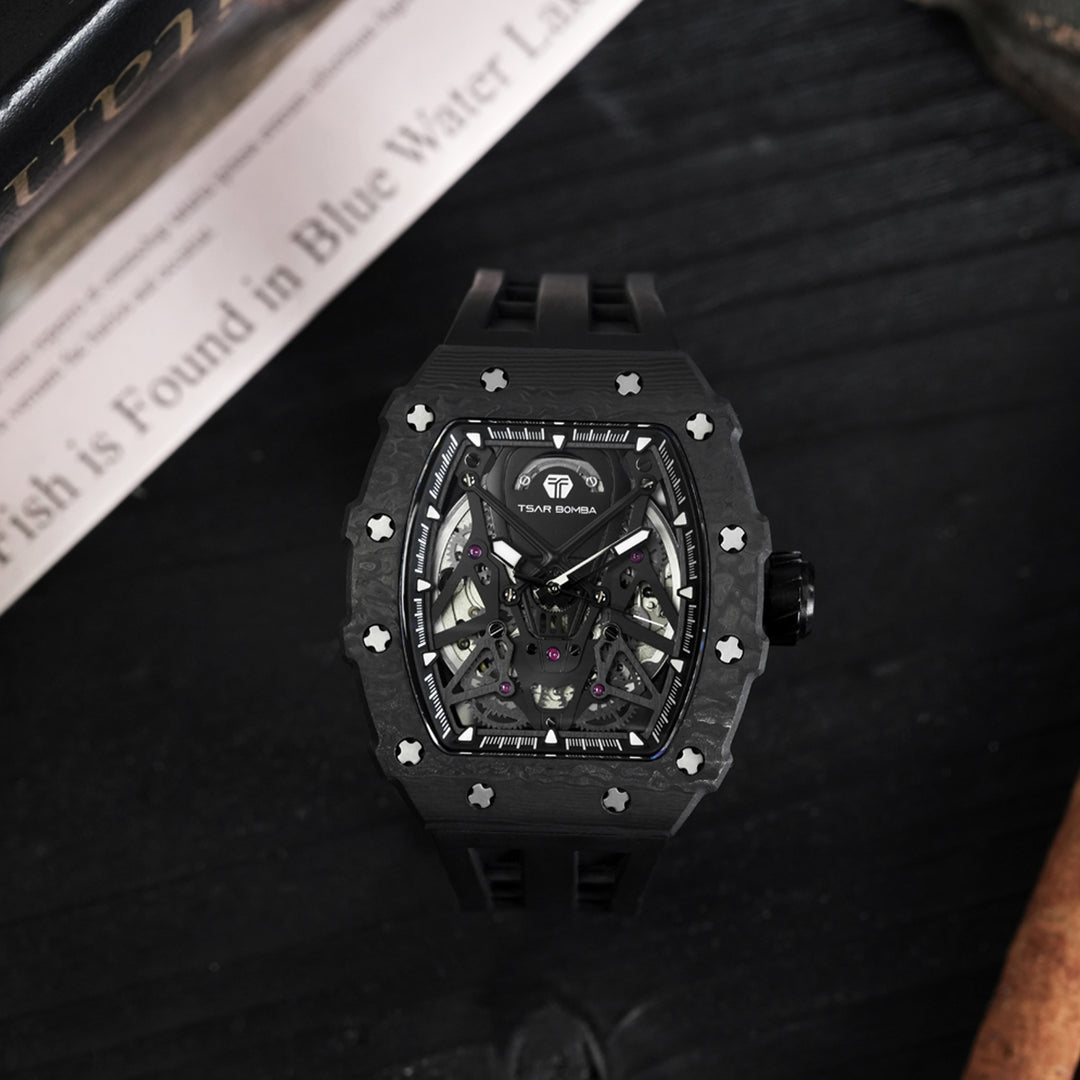 Automatic 21 Jewels Luminous Dial Sapphire Crystal Men's Watch -  TB8207CF-01