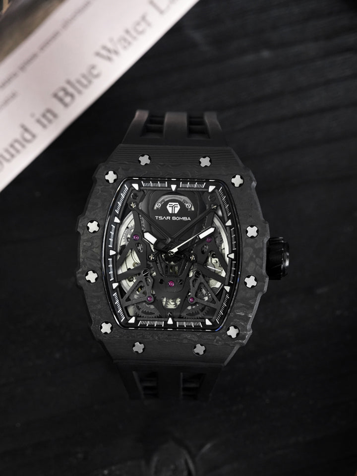 Automatic 21 Jewels Luminous Dial Sapphire Crystal Men's Watch -  TB8207CF-01