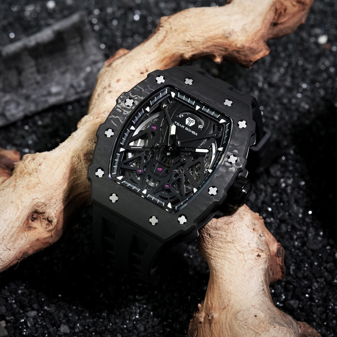 Automatic 21 Jewels Luminous Dial Sapphire Crystal Men's Watch -  TB8207CF-01