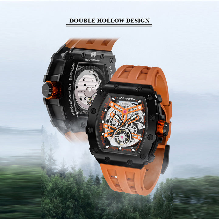 Automatic 21 Jewels Luminous Dial Sapphire Crystal Men's Watch -  TB8208A-01