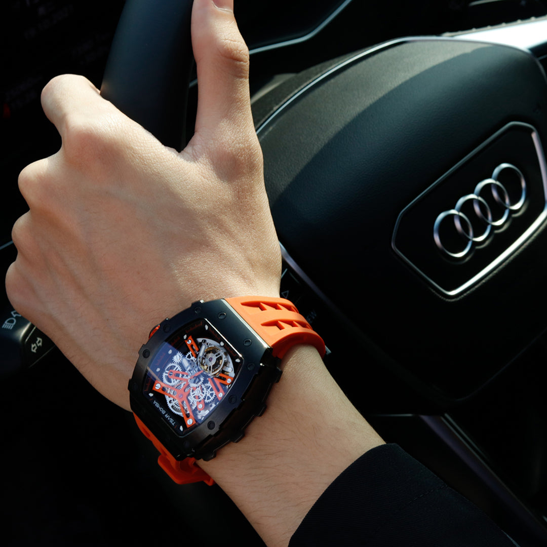 Automatic 21 Jewels Luminous Dial Sapphire Crystal Men's Watch -  TB8208A-01
