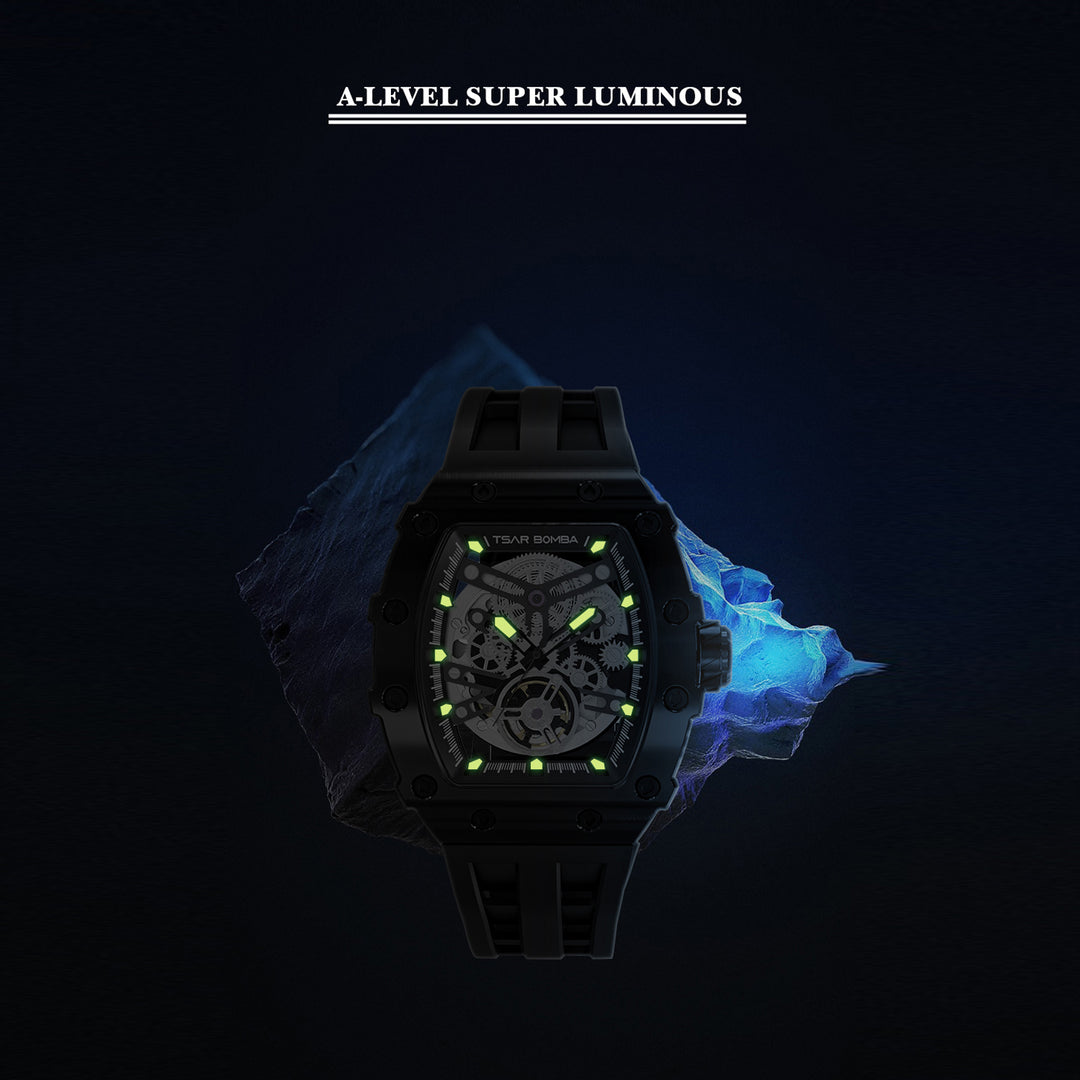 Automatic 21 Jewels Luminous Dial Sapphire Crystal Men's Watch -  TB8208A-15
