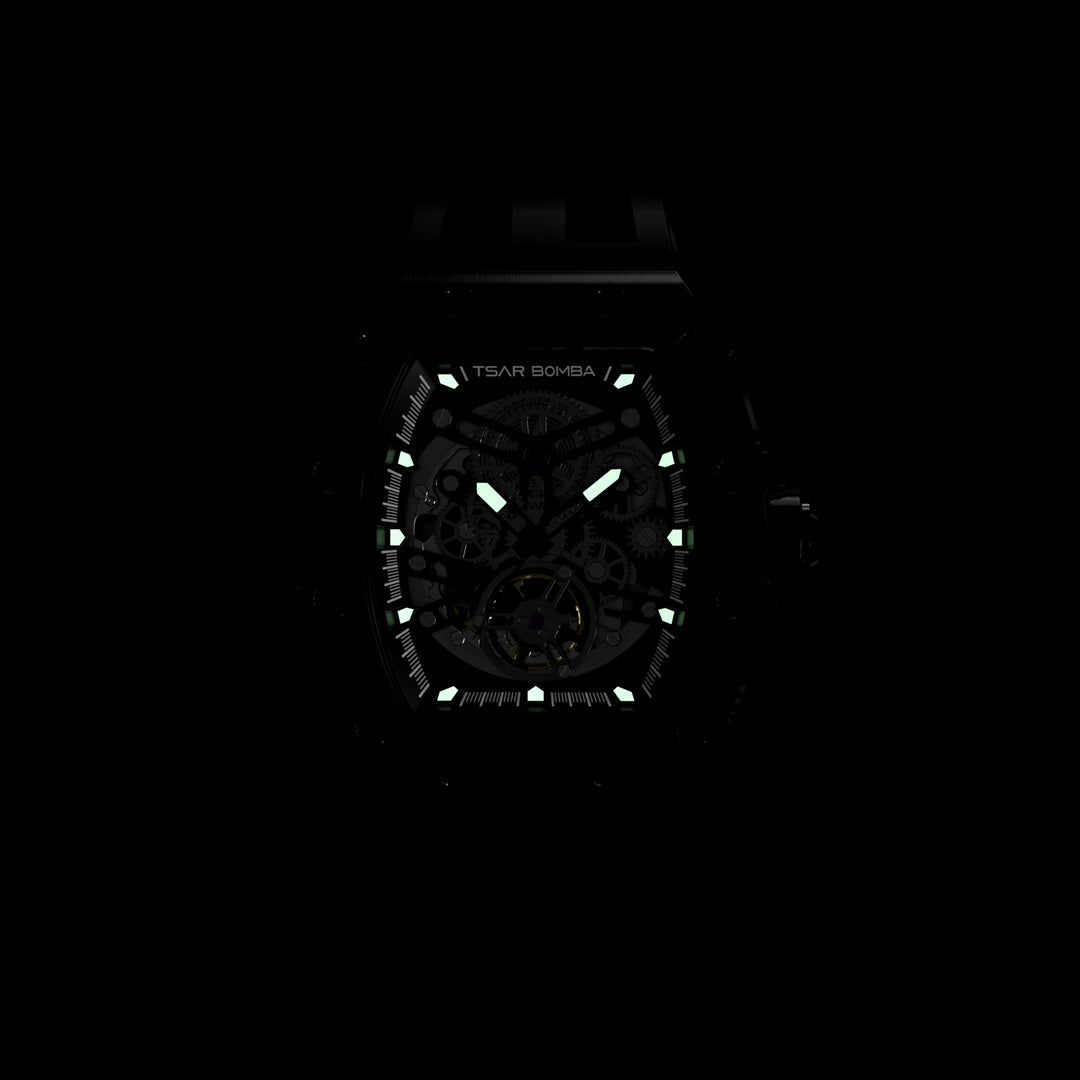 Automatic 21 Jewels Luminous Dial Sapphire Crystal Men's Watch -  TB8208A-15