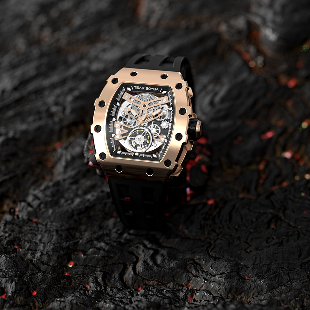 Automatic 21 Jewels Luminous Dial Sapphire Crystal Men's Watch -  TB8208A-16