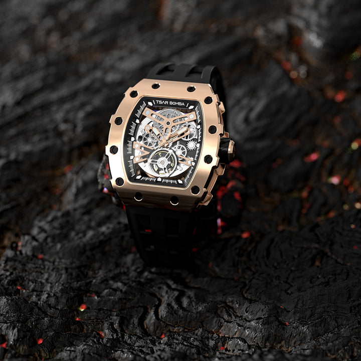 Automatic 21 Jewels Luminous Dial Sapphire Crystal Men's Watch -  TB8208A-16