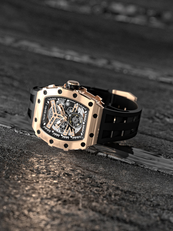 Automatic 21 Jewels Luminous Dial Sapphire Crystal Men's Watch -  TB8208A-16
