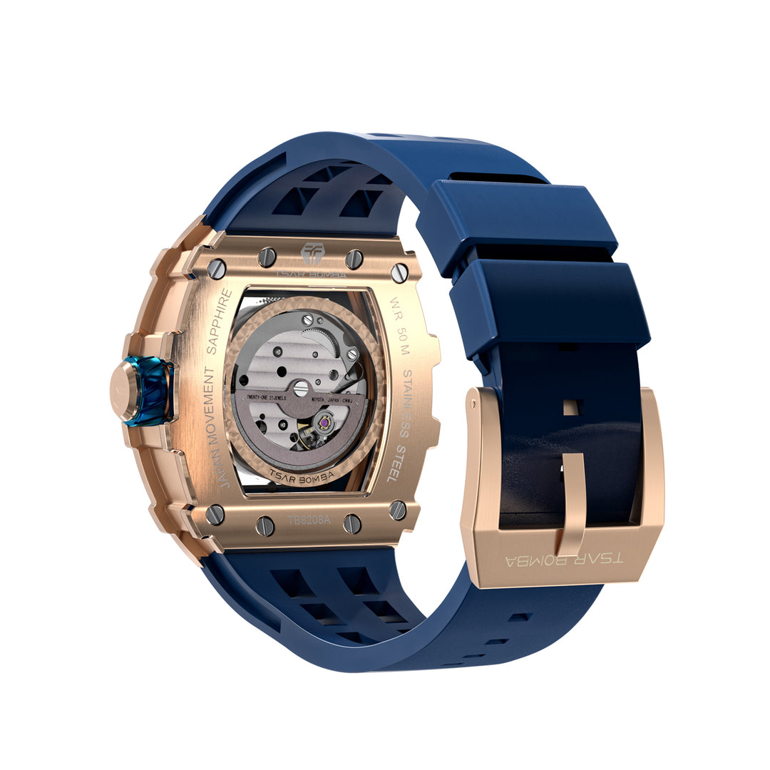 Automatic 21 Jewels Luminous Dial Sapphire Crystal Men's Watch -  TB8208A-17