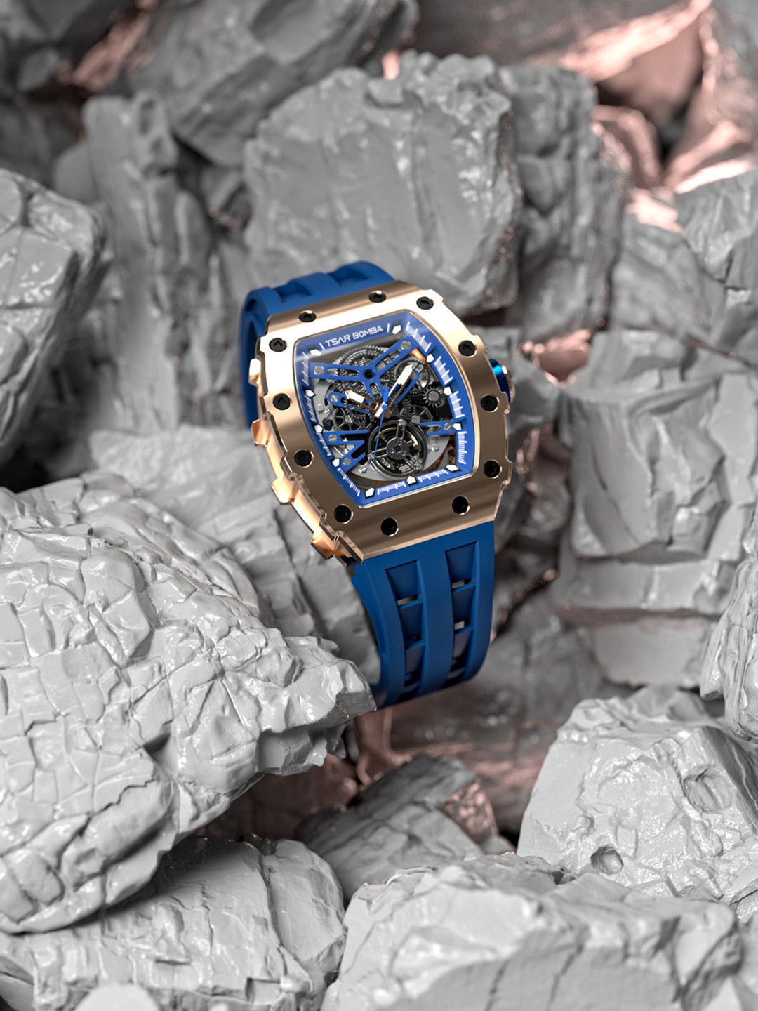 Automatic 21 Jewels Luminous Dial Sapphire Crystal Men's Watch -  TB8208A-17