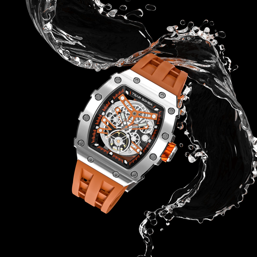 Automatic 21 Jewels Luminous Dial Sapphire Crystal Men's Watch -  TB8208A-18