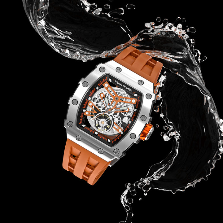 Automatic 21 Jewels Luminous Dial Sapphire Crystal Men's Watch -  TB8208A-18