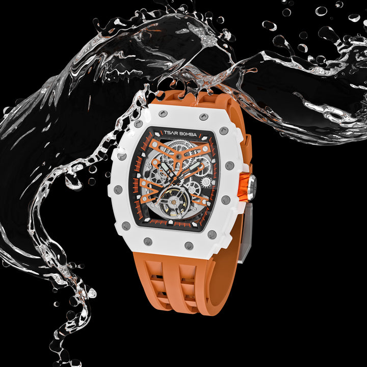 Automatic 21 Jewels Luminous Dial Sapphire Crystal Men's Watch -  TB8208C-04