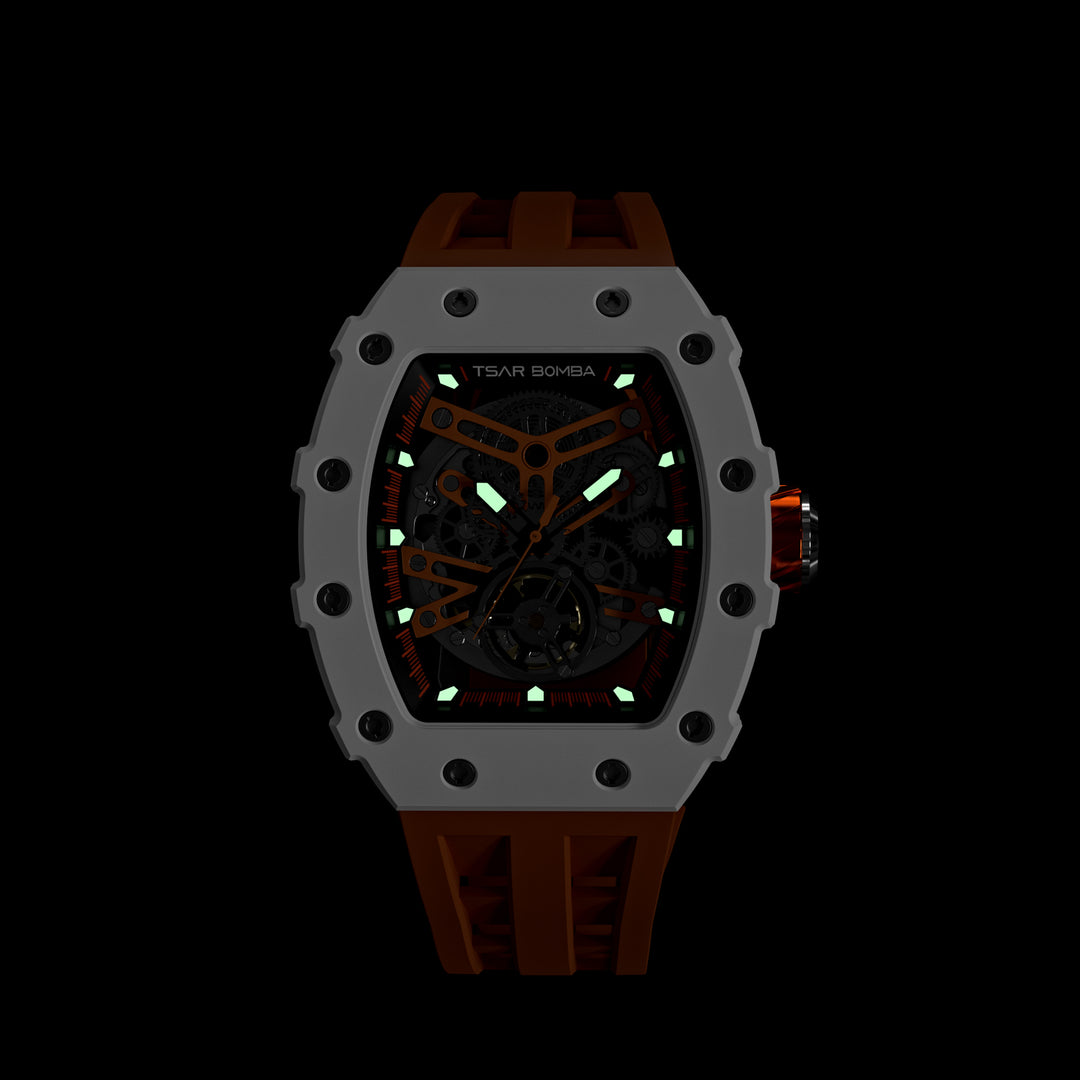 Automatic 21 Jewels Luminous Dial Sapphire Crystal Men's Watch -  TB8208C-04