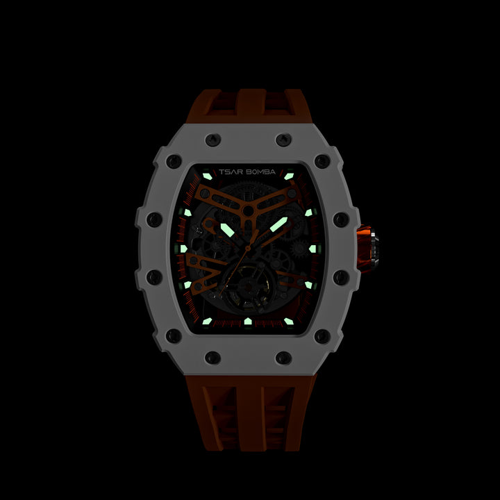 Automatic 21 Jewels Luminous Dial Sapphire Crystal Men's Watch -  TB8208C-04