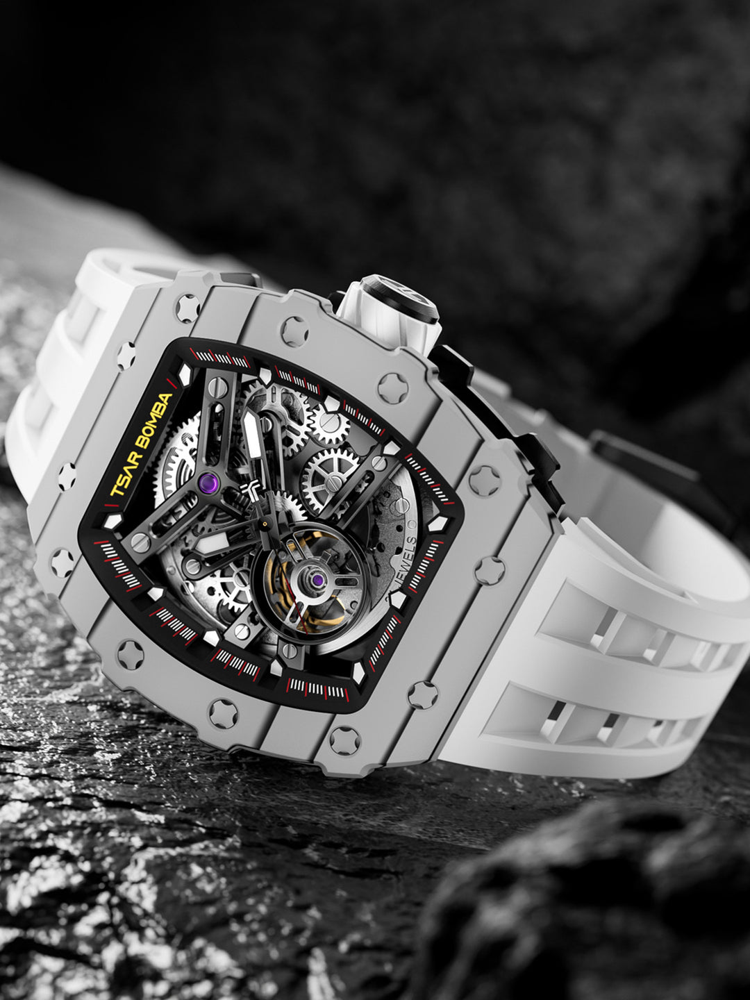 Automatic 21 Jewels Luminous Dial Sapphire Crystal Men's Watch -  TB8208CF-05