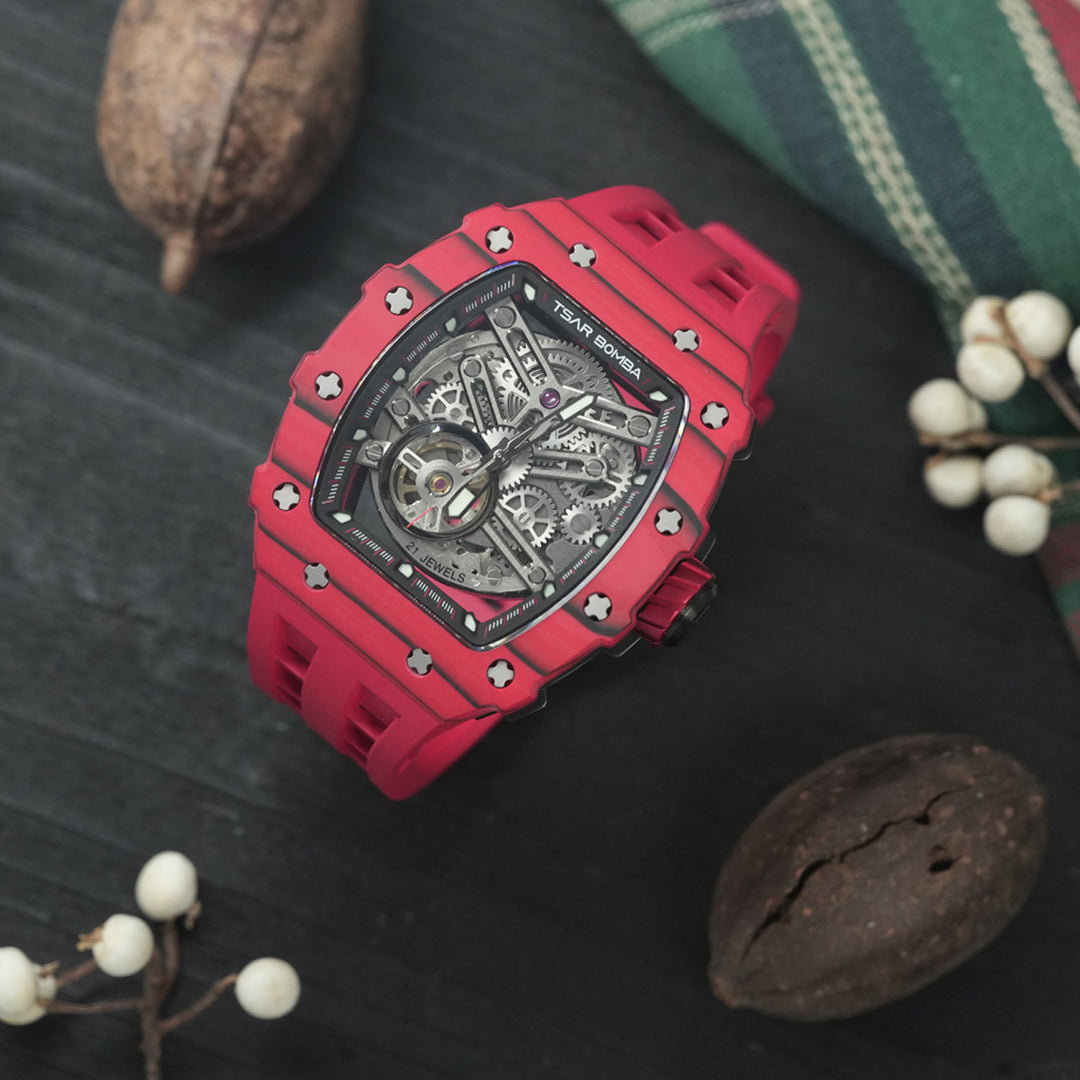 Automatic 21 Jewels Luminous Dial Sapphire Crystal Men's Watch -  TB8208CF-07