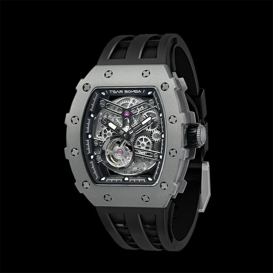 Automatic 21 Jewels Luminous Dial Sapphire Crystal Men's Watch -  TB8208T-01